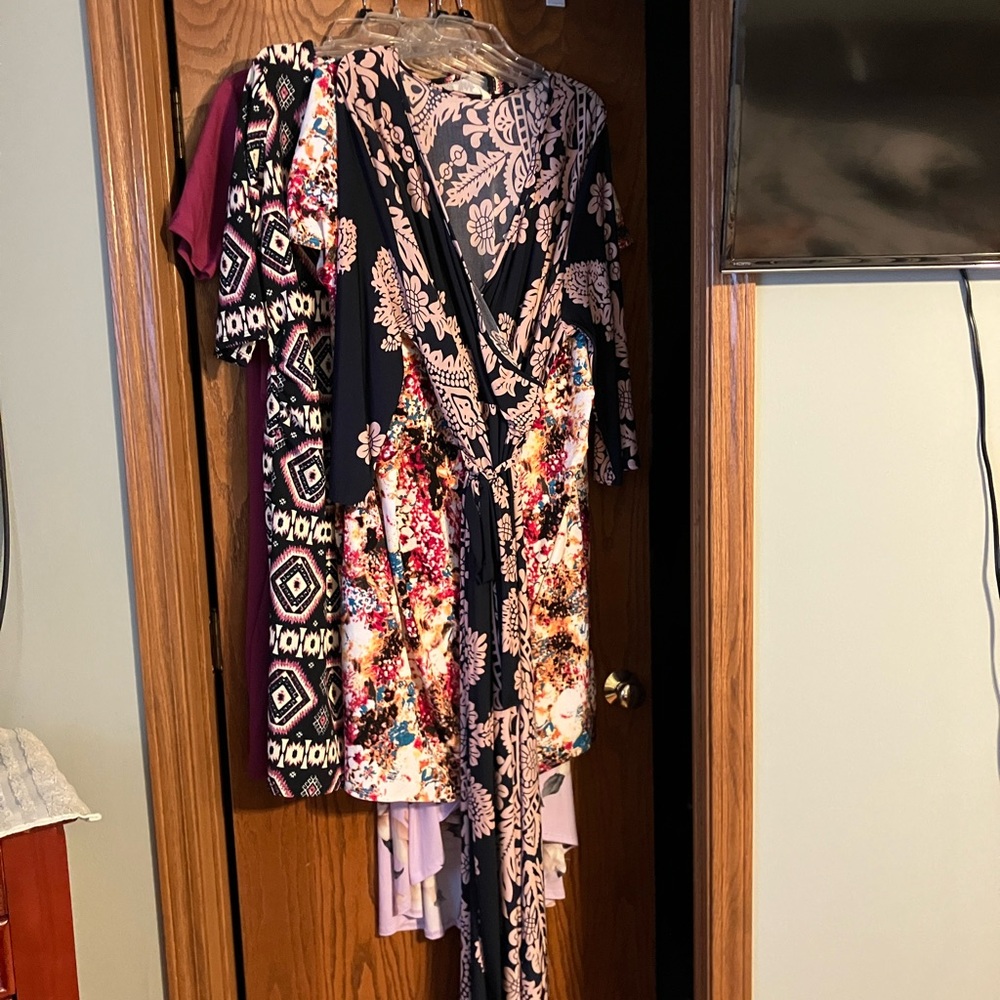 Pink blush navy and pink maxi dress maternity 3x